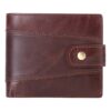 Portefeuille homme en cuir de vache vintage, RFID et patte, vue principale