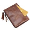 Portefeuille homme en cuir de vachette a finition ciree, vue principale