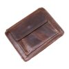 Portefeuille homme en cuir veritable a deux volets classique, vue principale