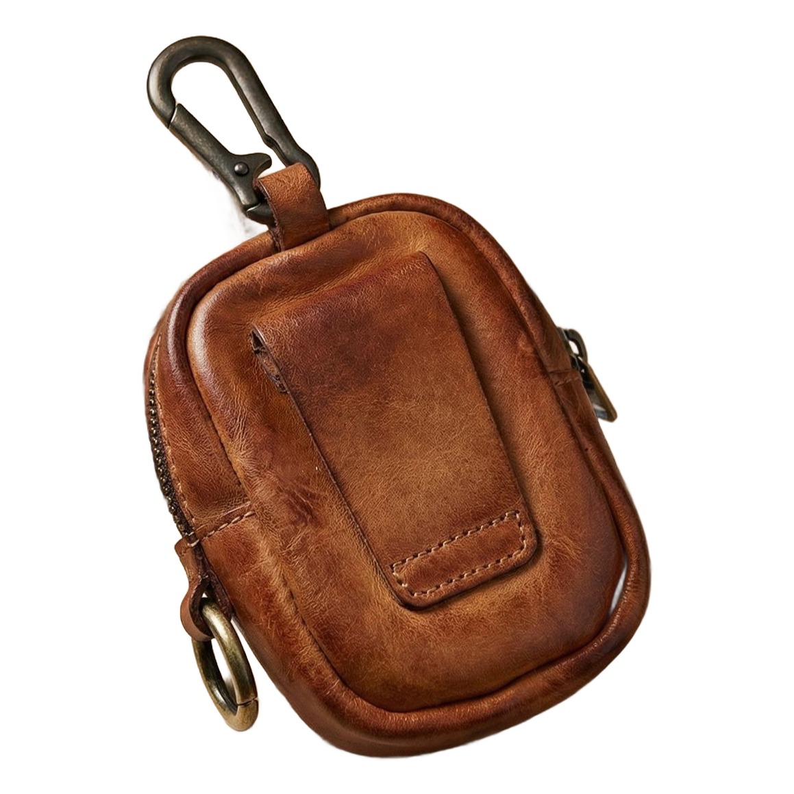 Portefeuille homme mini avec poche à monnaie zippée 1 Portefeuille homme mini avec poche à monnaie zippée, vue principale