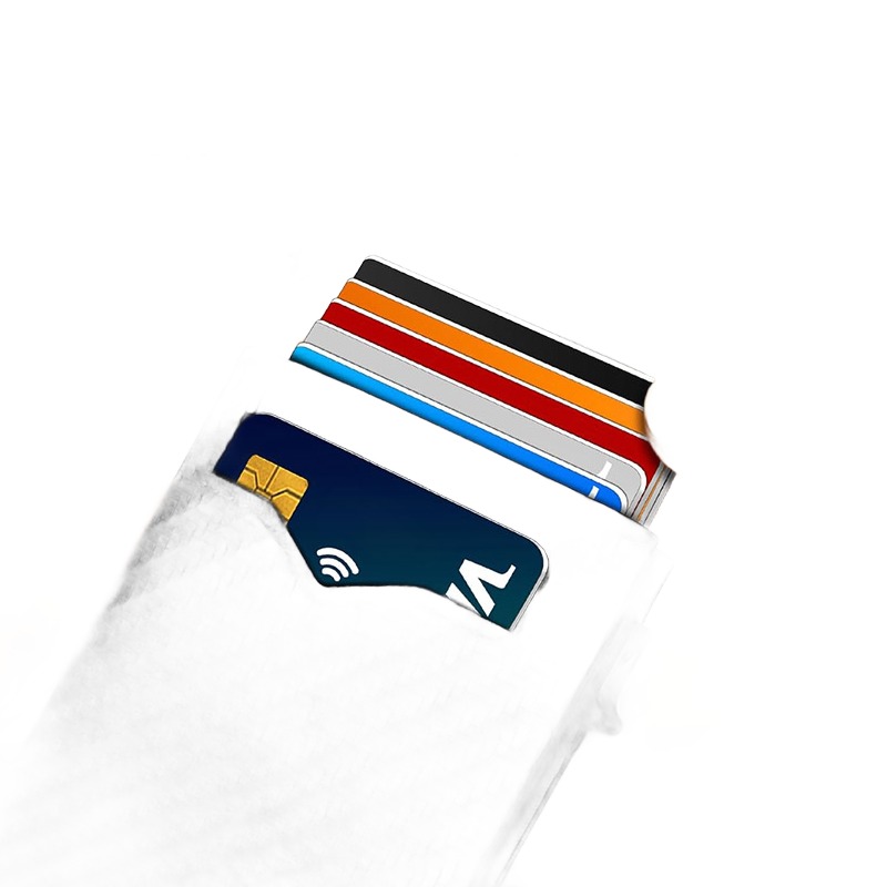 Portefeuille homme porte-cartes à éjection en cuir PU, RFID 4 Portefeuille homme porte-cartes à éjection en cuir PU, RFID, detail