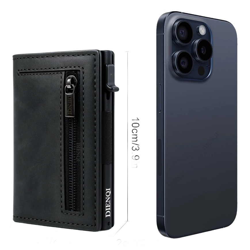 Portefeuille homme porte cartes à levier, simili cuir 1 Portefeuille homme porte cartes à levier, simili cuir, vue principale