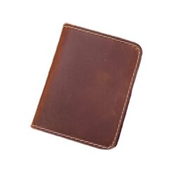 Portefeuille homme porte-cartes en cuir Crazy Horse avec fenêtre, vue principale