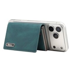 Portefeuille homme, porte cartes homme aimanté à éjection, cuir, trois, vue de trois quarts