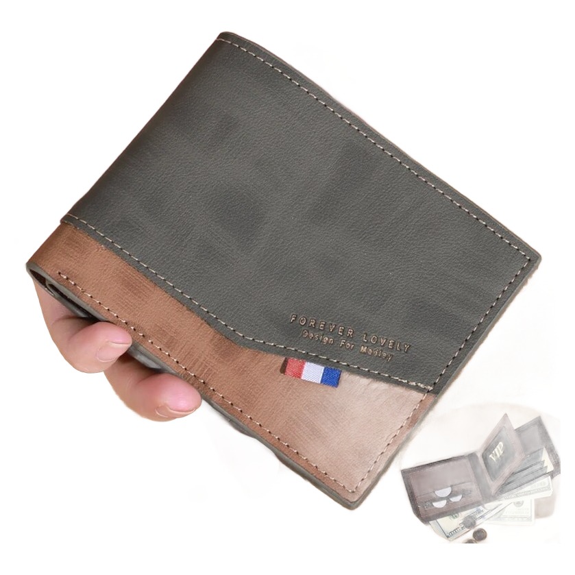 Portefeuille homme zippé en simili cuir, multi cartes 2 Portefeuille homme zippé en simili cuir, multi cartes, vue de trois quarts