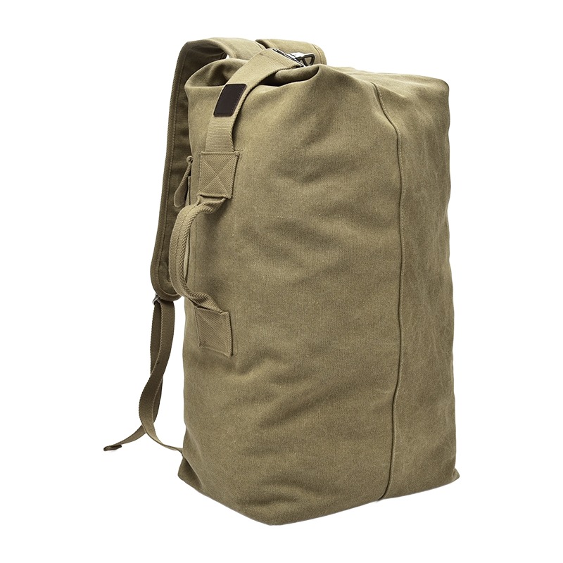 Sac de voyage homme en toile, sac marin porté au dos 1 Sac de voyage homme en toile, sac marin porté au dos, vue principale