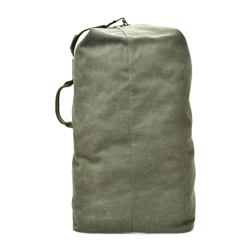 Sac de voyage homme en toile, sac marin porté au dos 3 Sac de voyage homme en toile, sac marin porté au dos, vue de face
