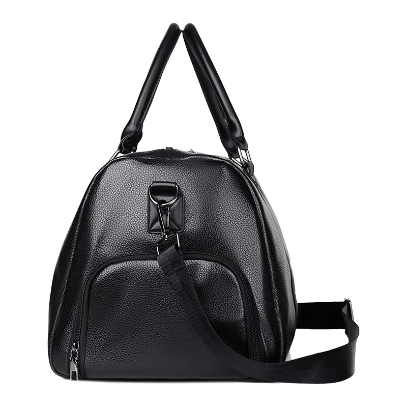 Sac week end homme en cuir PU, format court de voyage 3 Sac week end homme en cuir PU, format court de voyage, vue de face