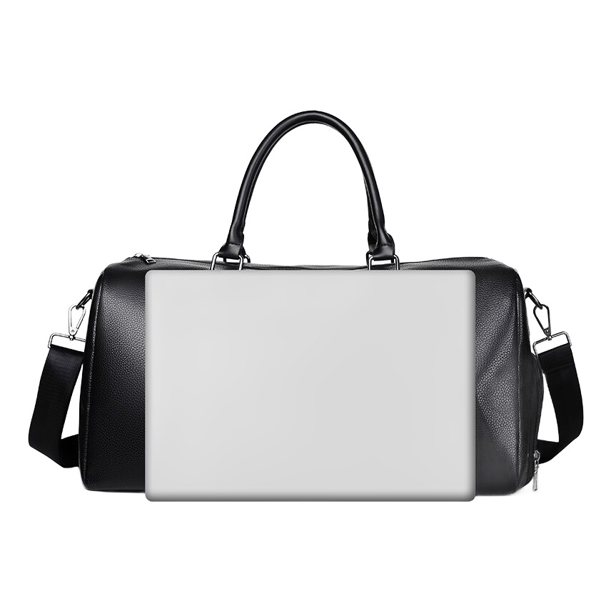 Sac week end homme en cuir PU, format court de voyage 6 Sac week end homme en cuir PU, format court de voyage, vue de profil