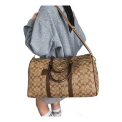 Sac week end homme grand format à motif monogramme, vue principale