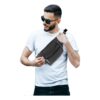 Sacoche banane cuir homme, plusieurs poches zippees, vue principale