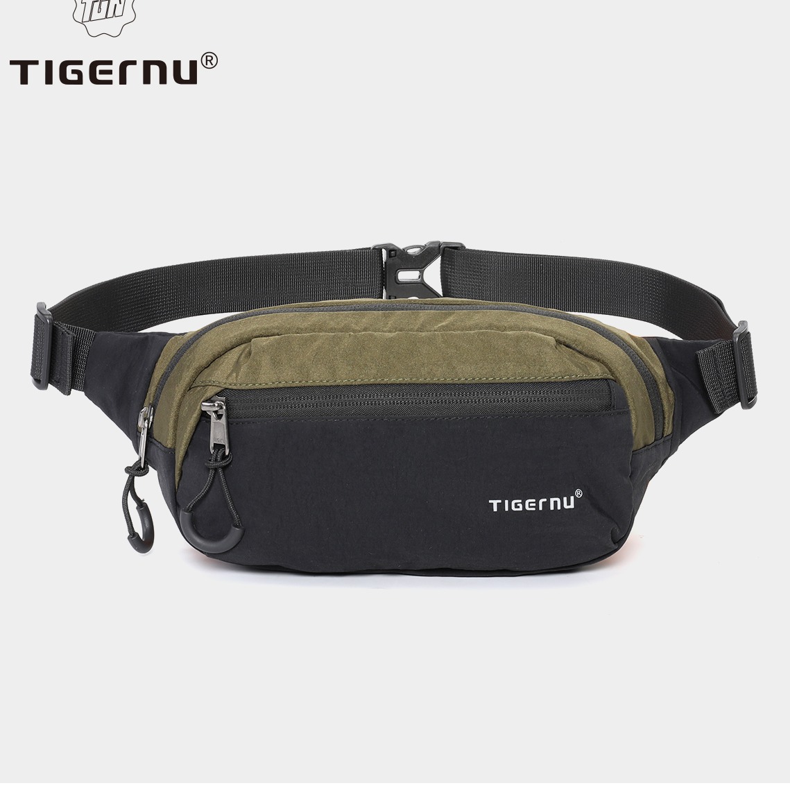 Sacoche banane en nylon pour homme 1 Sacoche banane en nylon pour homme, vue principale