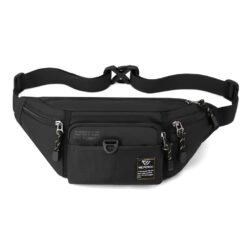 Sacoche banane pour homme en nylon, style militaire, vue principale