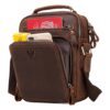 Sacoche bandouliere cuir homme a poignee, poches frontales, vue principale