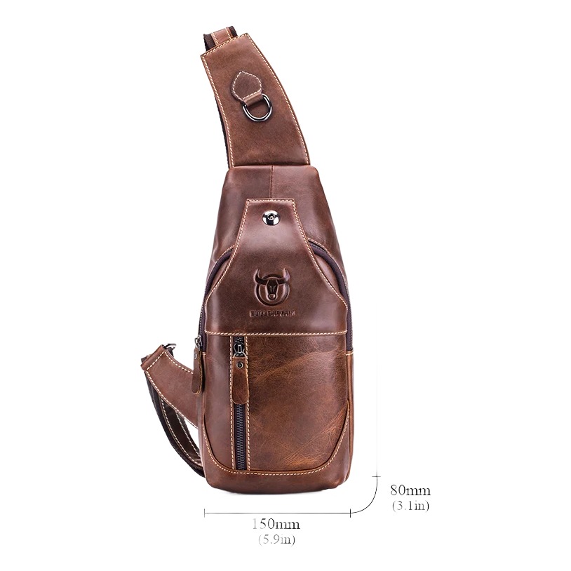 Sacoche bandoulière homme en cuir véritable, 31 cm, quatre coloris 2 Sacoche bandoulière homme en cuir véritable, 31 cm, quatre coloris, vue de trois quarts