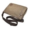 Sacoche bandoulière homme en toile, format cartable, vue principale