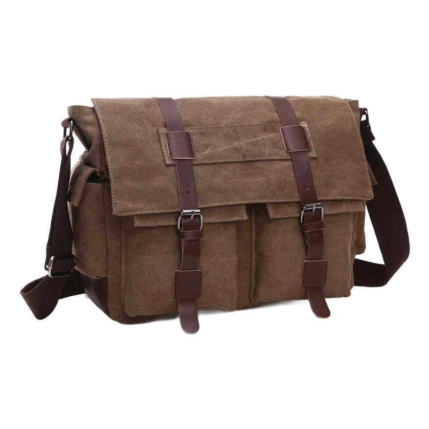 Sacoche bandouliere homme en toile pour le travail 1 Sacoche bandouliere homme en toile pour le travail, vue principale