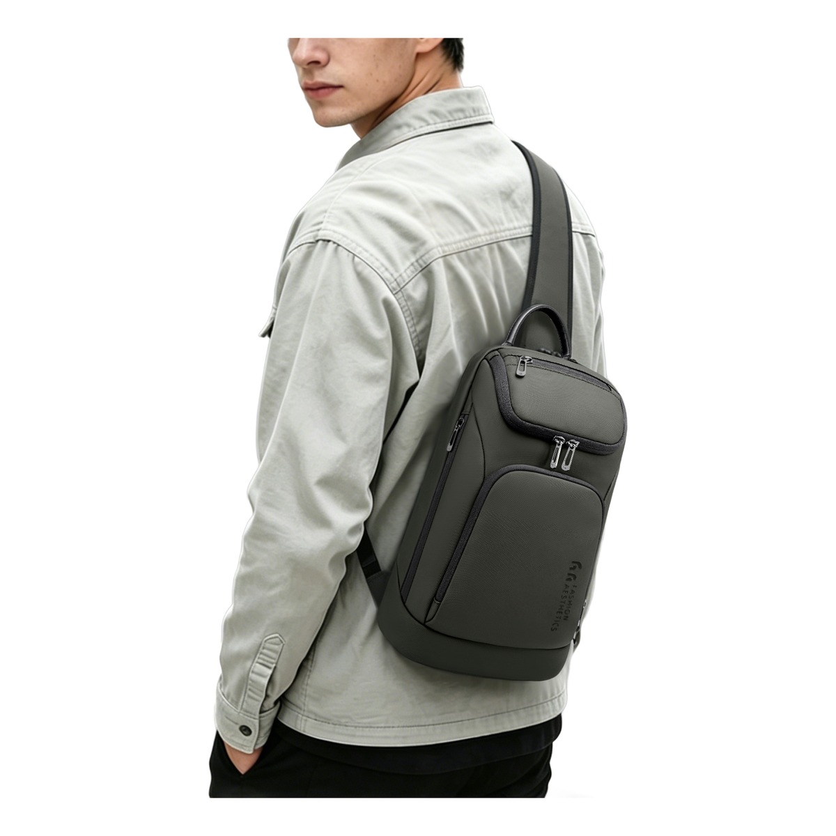 Sacoche bandouliere homme etanche pour tablette 3 Sacoche bandouliere homme etanche pour tablette, vue de face