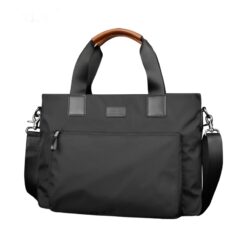 Sacoche bandoulière homme horizontale en nylon, 41 cm, vue principale