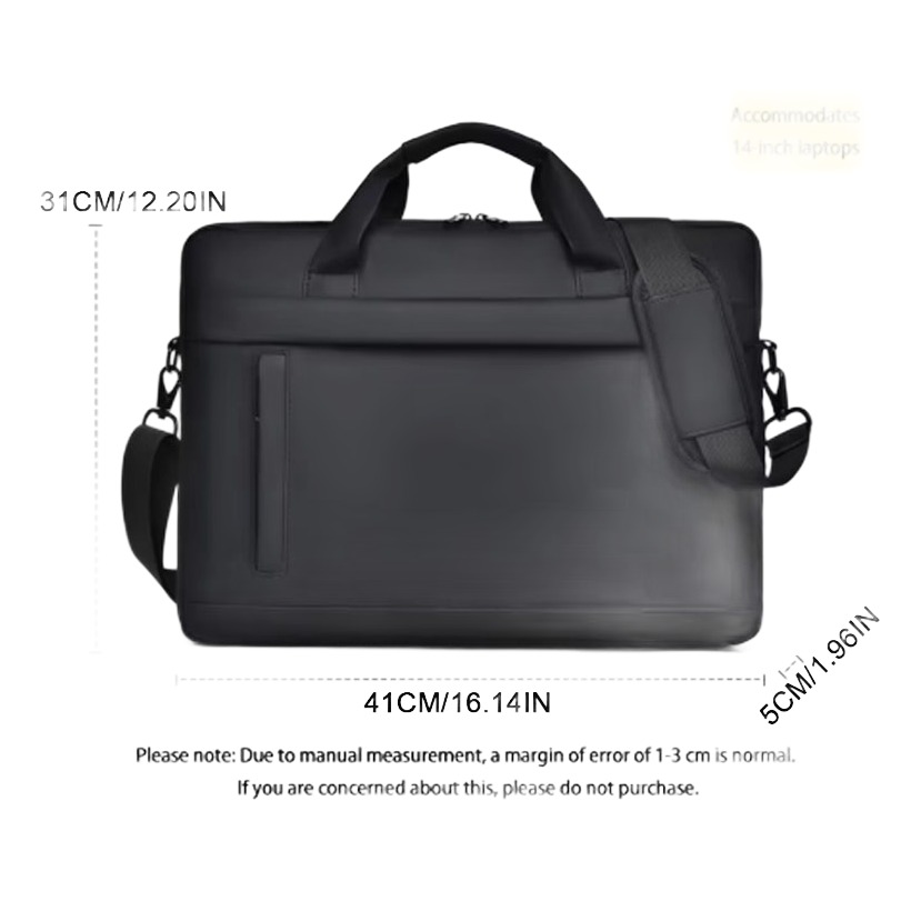 Sacoche bandoulière homme minimaliste format dossier 41 cm 4 Sacoche bandoulière homme minimaliste format dossier 41 cm, detail
