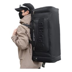 Sacoche bandouliere homme multi poches avec pochette detachable, vue principale