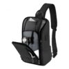 Sacoche bandoulière homme multipoche avec port USB, vue principale