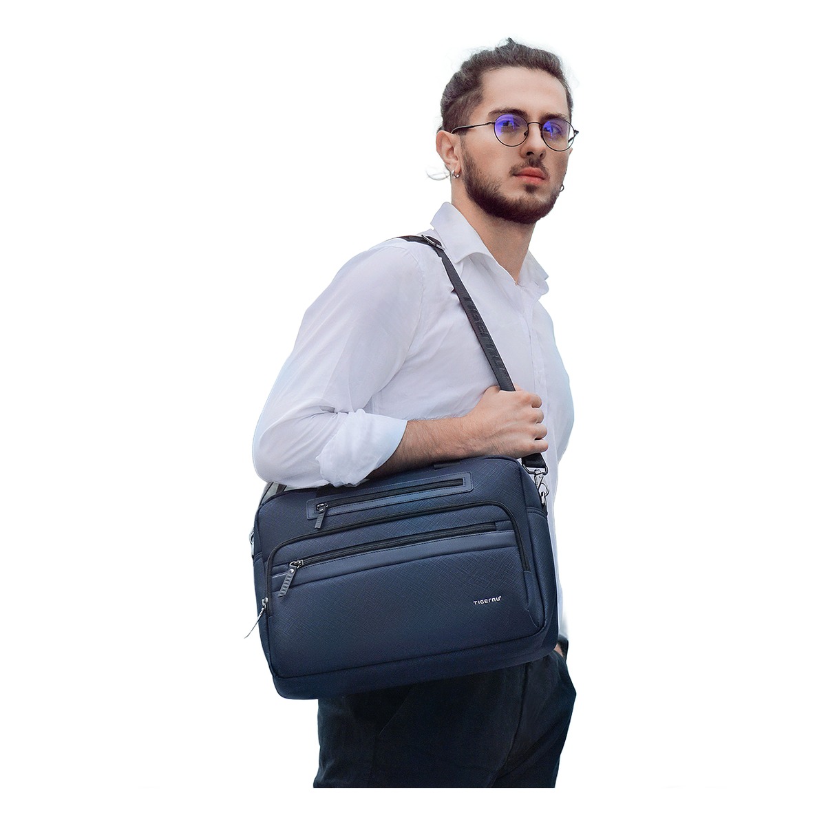 Sacoche bandouliere homme, sacoche ordinateur homme en Oxford, format 4 Sacoche bandouliere homme, sacoche ordinateur homme en Oxford, format, detail