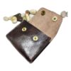 Sacoche ceinture homme en cuir, format porte-cartes, vue principale