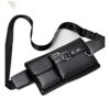 Sacoche ceinture homme en cuir PU, grande contenance, vue principale