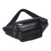 Sacoche ceinture homme en cuir, quatre teintes, vue principale