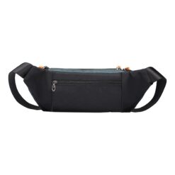 Sacoche ceinture homme en nylon, cinq coloris, sangle 120 cm, vue de trois quarts