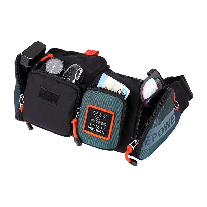 Sacoche ceinture homme en nylon, cinq coloris, sangle 120 cm 3 Sacoche ceinture homme en nylon, cinq coloris, sangle 120 cm, vue de face