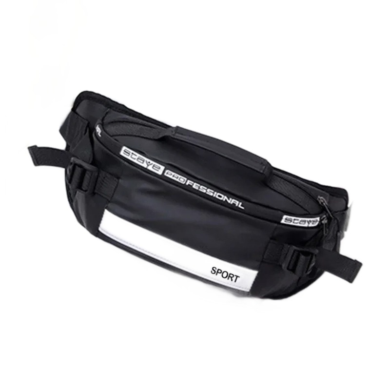 Sacoche ceinture homme en nylon, poche dissimulée 5 Sacoche ceinture homme en nylon, poche dissimulée, vue arriere