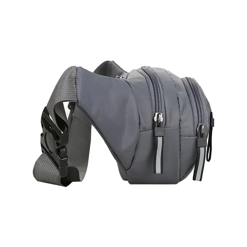 Sacoche ceinture homme en nylon pour téléphone, format compact 2 Sacoche ceinture homme en nylon pour téléphone, format compact, vue de trois quarts