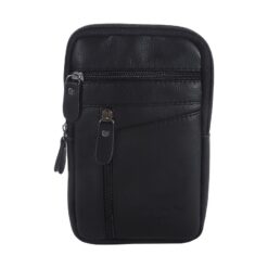 Sacoche ceinture homme en simili cuir, étui téléphone, vue principale