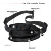 Sacoche ceinture homme légère, 23 cm, noir, vert ou gris, vue principale