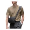 Sacoche ceinture homme minimaliste en tissu technique lamellé, vue principale