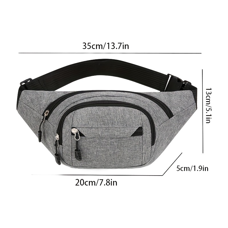 Sacoche ceinture homme multi poches en Oxford, 116 g, 4 coloris 5 Sacoche ceinture homme multi poches en Oxford, 116 g, 4 coloris, vue arriere
