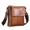 Sacoche homme cuir de vachette a grande contenance, vue principale