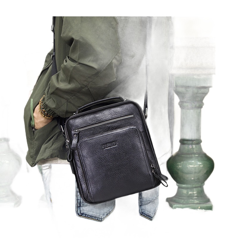 Sacoche homme cuir pour tablette 9,7 pouces, bandoulière 4 Sacoche homme cuir pour tablette 9,7 pouces, bandoulière, detail