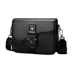 Sacoche homme cuir PU au format minimaliste, vue principale