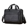 Sacoche homme cuir rigide pour ordinateur 16 pouces, vue principale