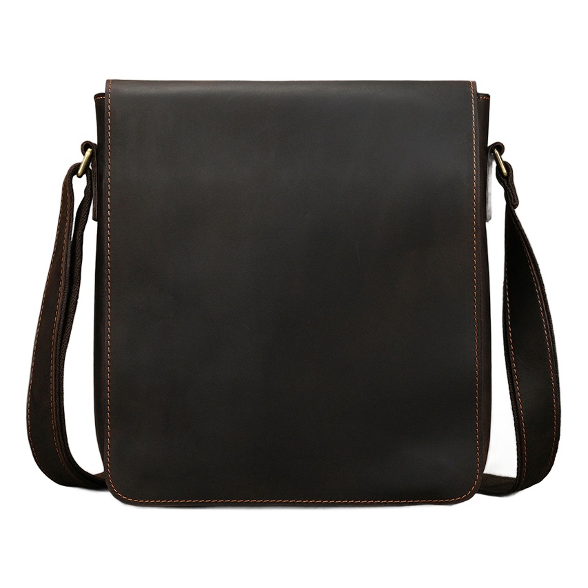 Sacoche homme cuir vintage a bandouliere large 4 Sacoche homme cuir vintage a bandouliere large, detail