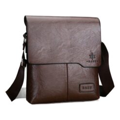Sacoche homme cuir vintage portee en bandouliere, vue principale