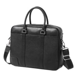 Sacoche ordinateur homme en cuir de vache, format 14 pouces, vue principale