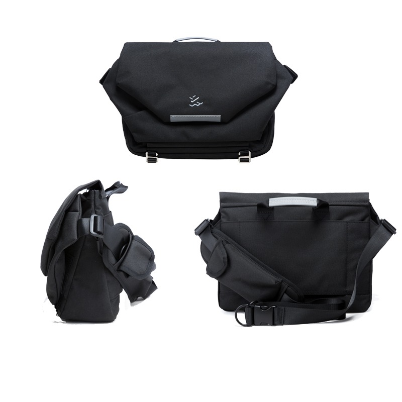 Sacoche ordinateur homme grand format, 14 pouces ou iPad 12,9 2 Sacoche ordinateur homme grand format, 14 pouces ou iPad 12,9, vue de trois quarts