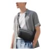 Sacoche poitrine homme en nylon à motif losange, vue principale