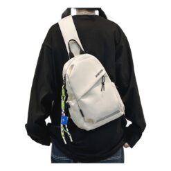 Sacoche poitrine homme en nylon pour le vélo et la marche, vue principale