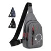 Sacoche poitrine homme en nylon souple, trois coloris, vue principale