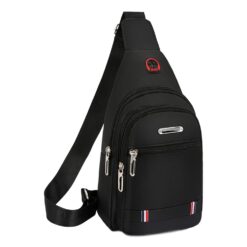 Sacoche poitrine homme en tissu Oxford, port croisé, vue principale